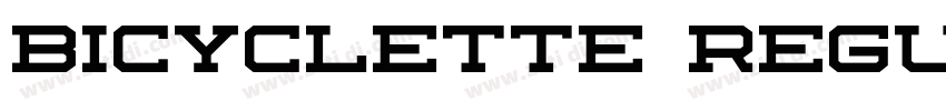 Bicyclette Regular字体转换